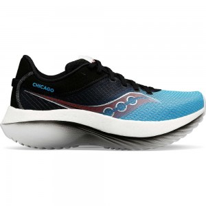 Saucony Chicago Kinvara Pro Niebieskie Czarne | 29164-ZYFA