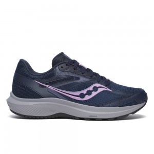 Saucony Cohesion 17 Wide Granatowe | 64098-MUVW