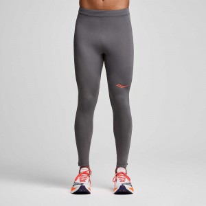 Saucony Endorphin Fortify Tight Szare | 69348-OMHL