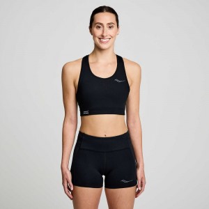 Saucony Fortify Bra Czarne | 37902-WIJG