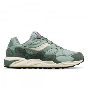 Saucony Grid Shadow 2 Chromatic Oliwkowe | 75891-FTNI