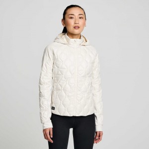 Saucony Hurricane Insulated Jacket Beżowe | 81540-EKTO