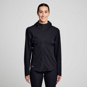 Saucony Hurricane Waterproof Jacket Czarne | 18796-MXFS