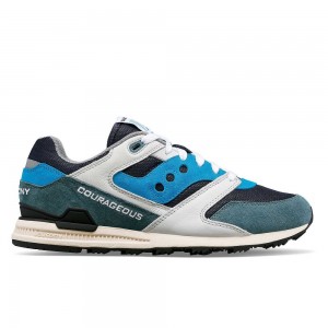 Saucony OG Courageous Szare Królewski Niebieski | 02184-XKVF