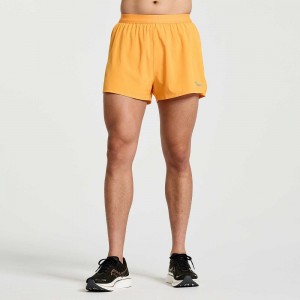 Saucony Outpace 2.5" Split Short Marigold | 71280-YALI