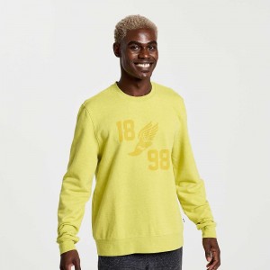 Saucony Rested Crewneck Arroyo Heather Graphic | 57184-ZSER