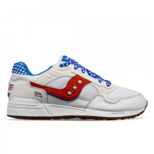 Saucony Shadow 5000 Fireworks Białe Czerwone | 25368-HFMG