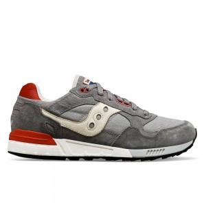 Saucony Shadow 5000 Stonewash Szare Czerwone | 81470-RCLK