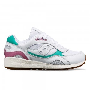 Saucony Shadow 6000 Premium Białe Głęboka Turkusowe | 42690-FWDP