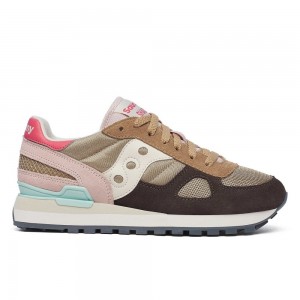 Saucony Shadow Original Brązowe Kremowe | 24358-WALU