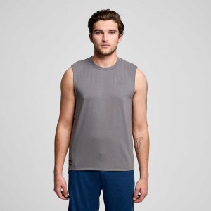 Saucony Triumph Sleeveless Ciemny Szare | 43980-CLRE