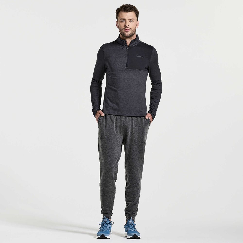 Saucony Boston Pant Czarne | 34028-WFJG