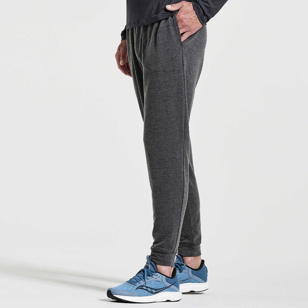 Saucony Boston Pant Czarne | 34028-WFJG