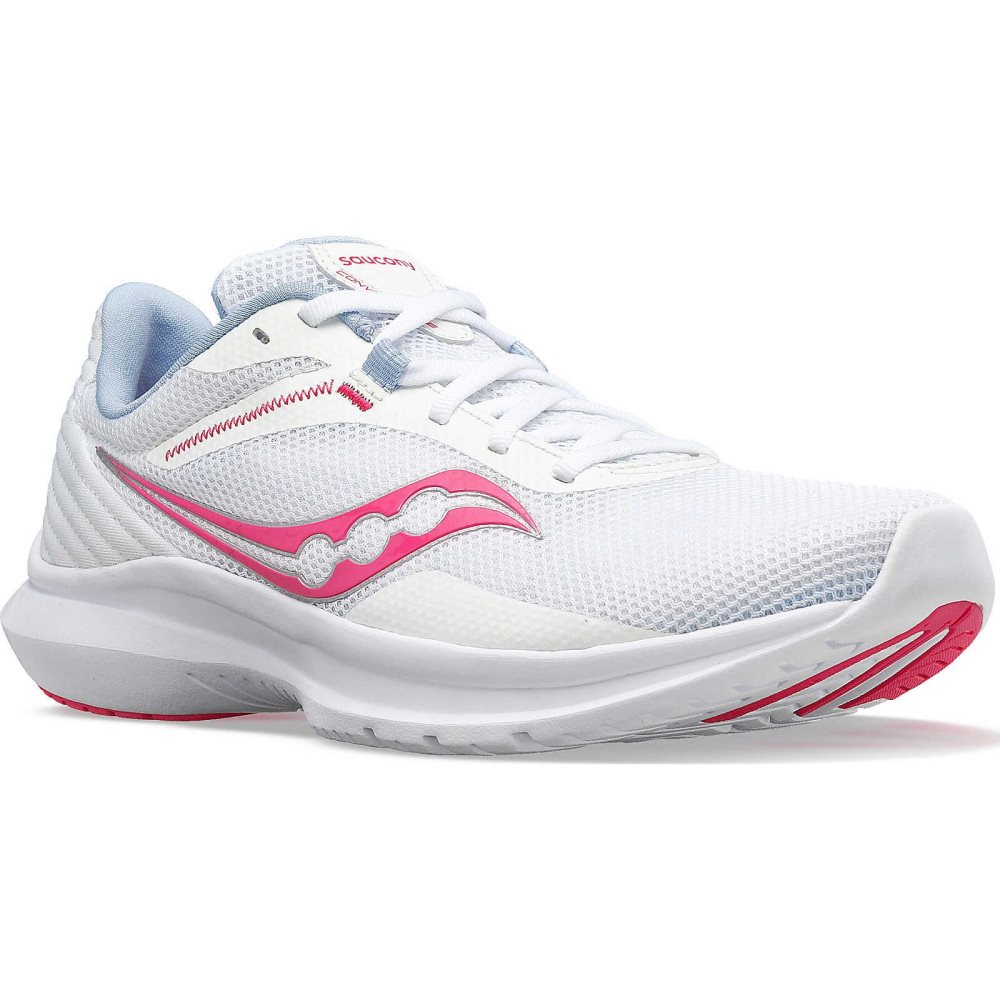 Saucony Convergence Białe Różowe | 91270-YTQR