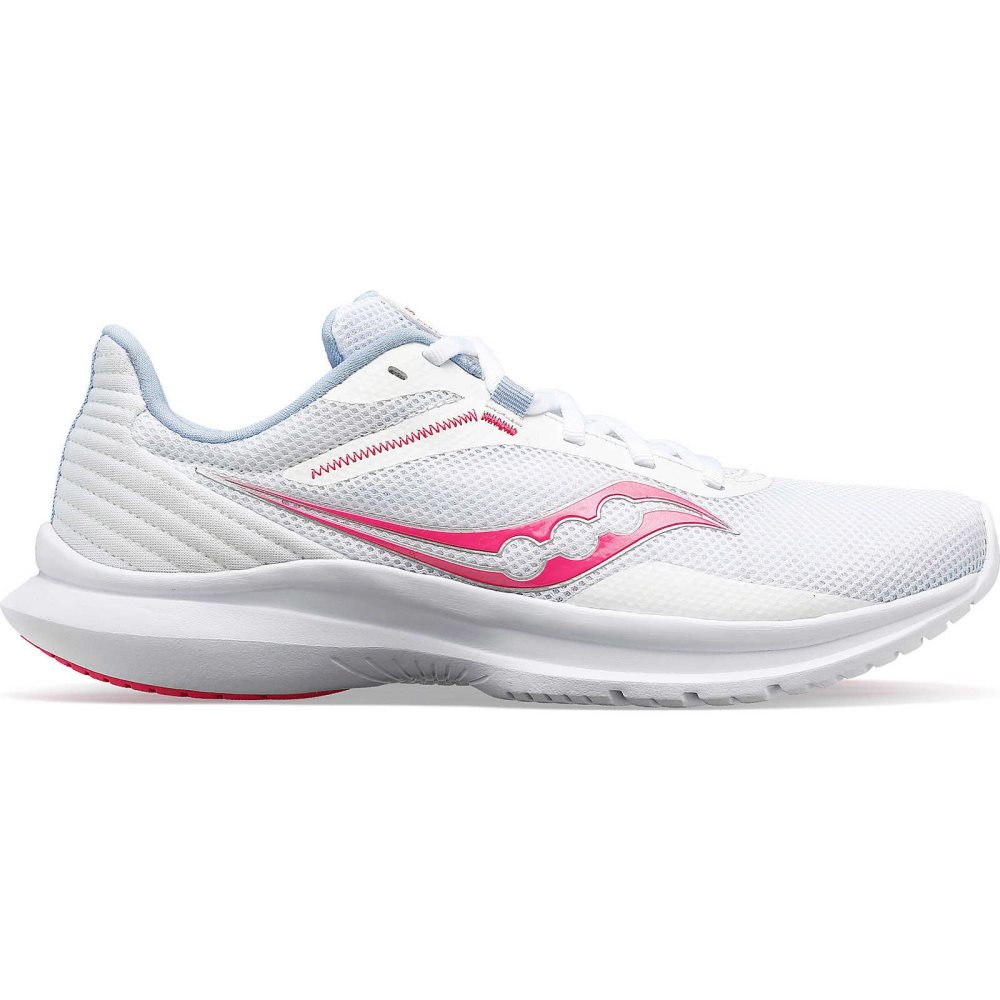 Saucony Convergence Białe Różowe | 91270-YTQR