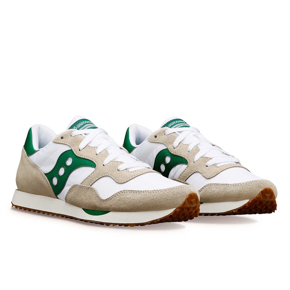 Saucony DXN Trainer Białe Zielone | 65489-LRPQ