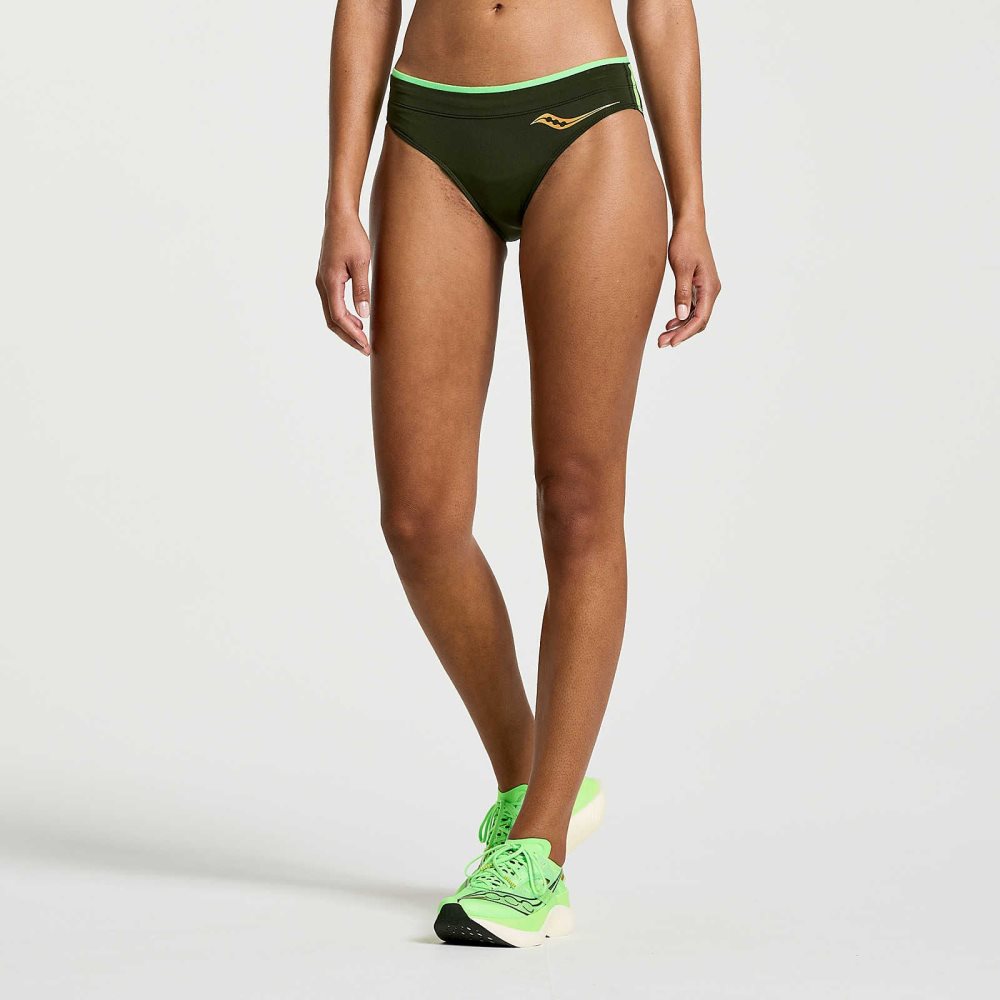 Saucony Elite Brief Short Umbra | 08915-OHWL