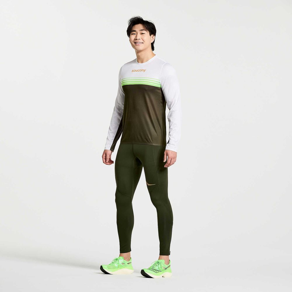 Saucony Elite Long Sleeve Umbra | 38401-LOHK