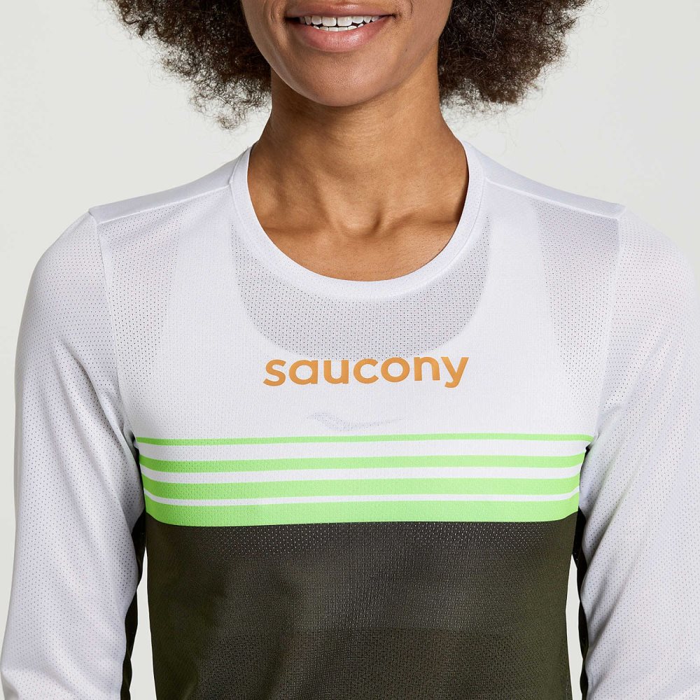 Saucony Elite Long Sleeve Umbra | 41537-THLV