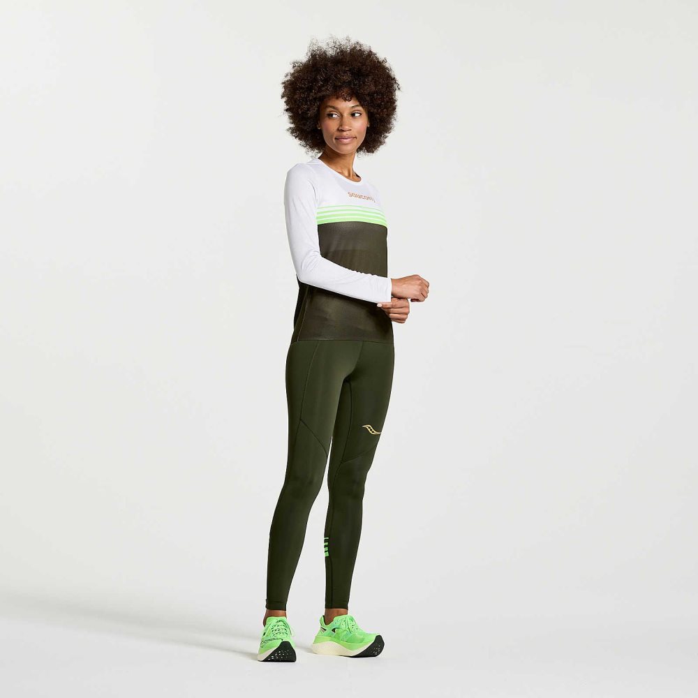 Saucony Elite Long Sleeve Umbra | 41537-THLV