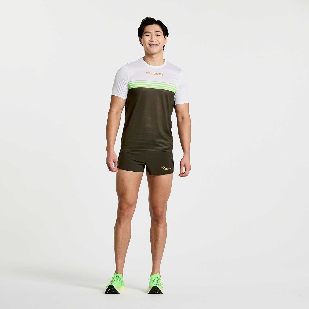 Saucony Elite Short Sleeve Umbra | 02967-YWQD