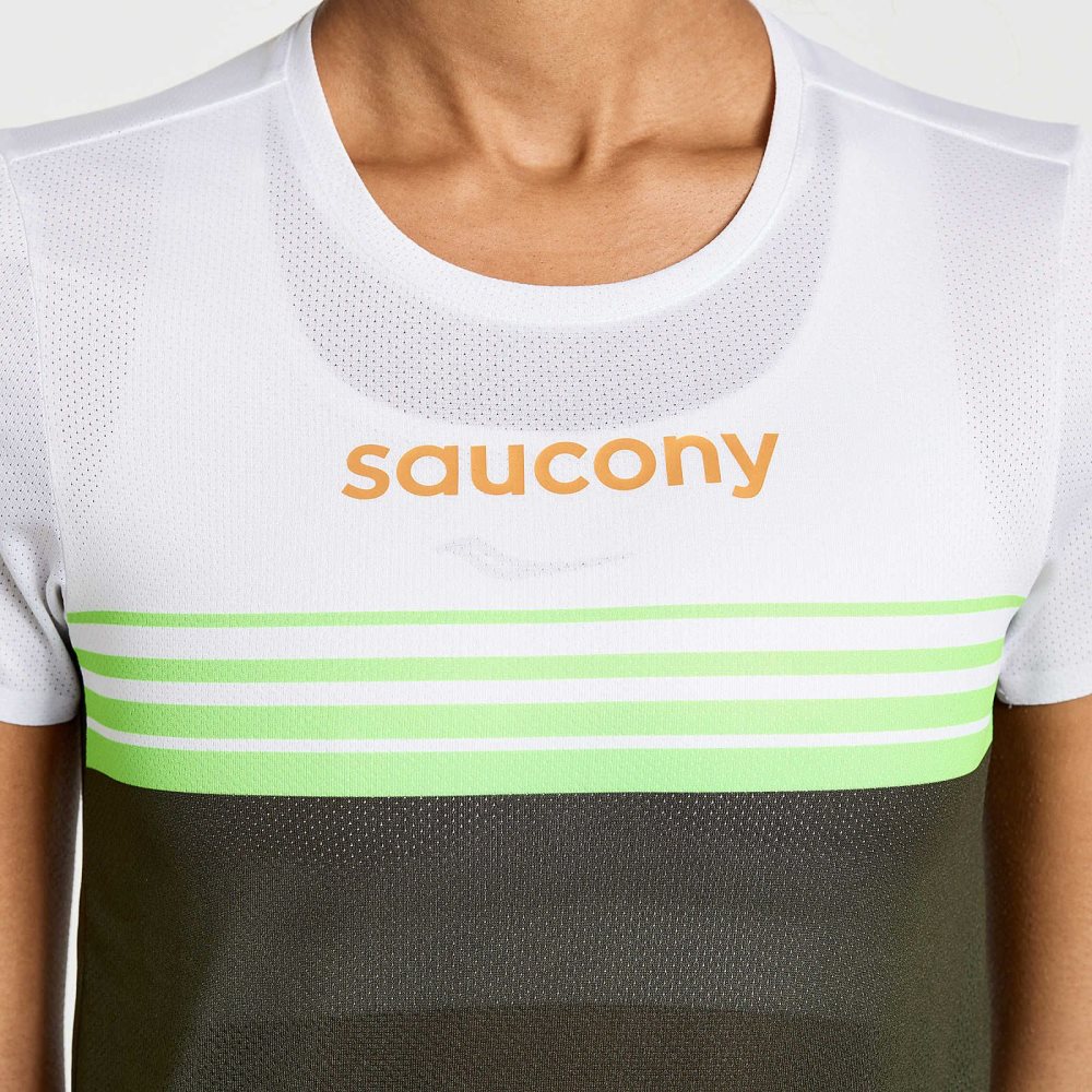 Saucony Elite Short Sleeve Umbra | 37062-QJLN