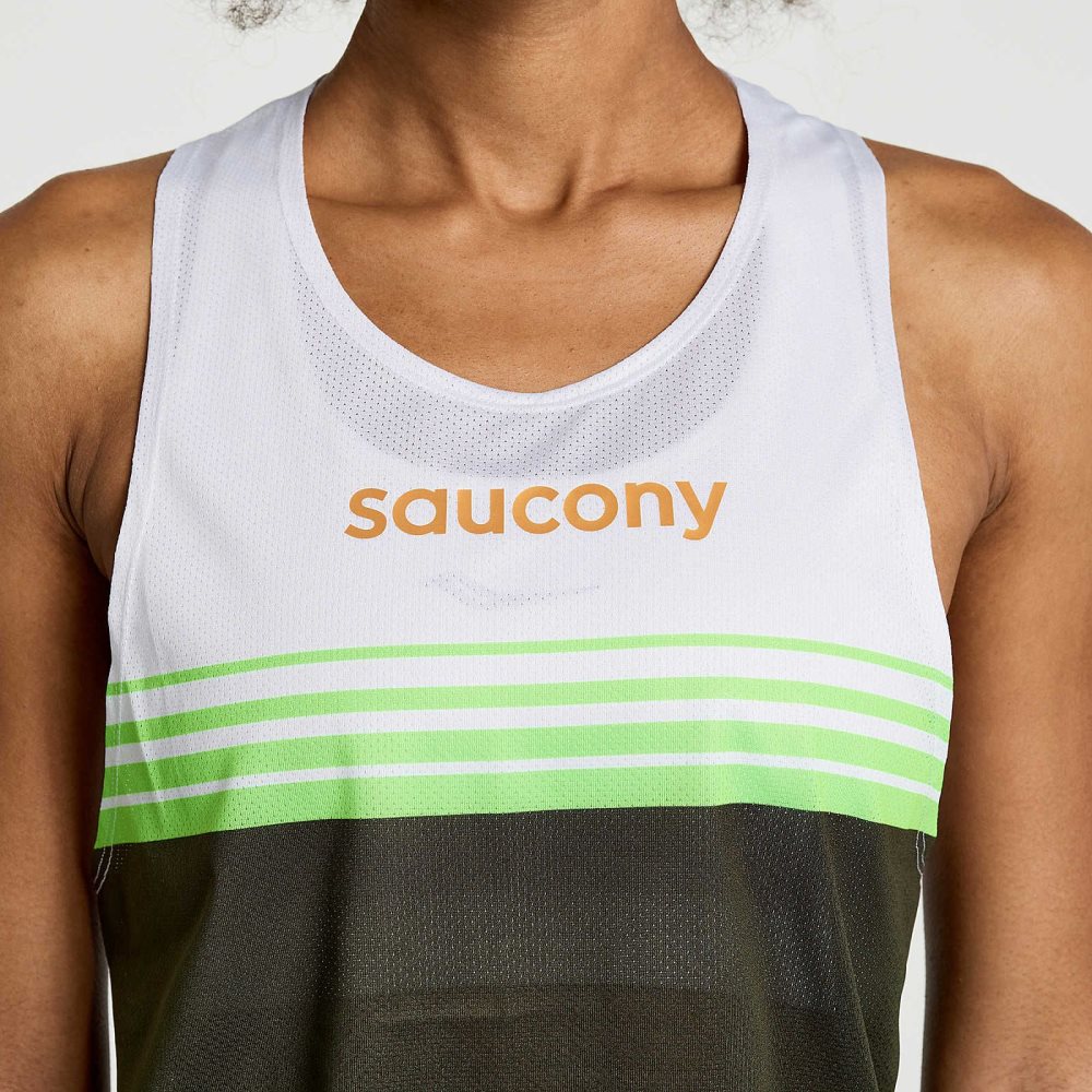 Saucony Elite Singlet Umbra | 12436-GDWU