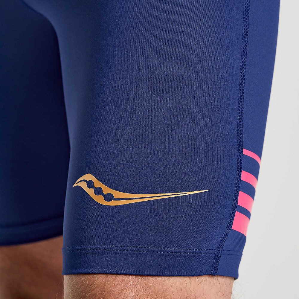 Saucony Elite Tight Short Sodalite | 69573-JNGY