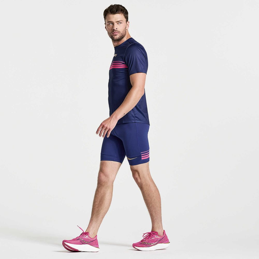 Saucony Elite Tight Short Sodalite | 69573-JNGY