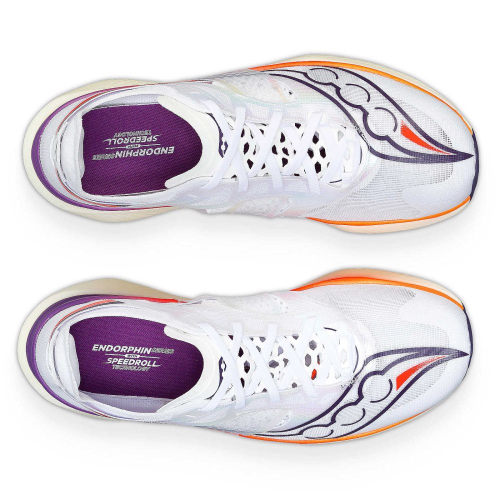 Saucony Endorphin Elite Białe | 86347-BDKT