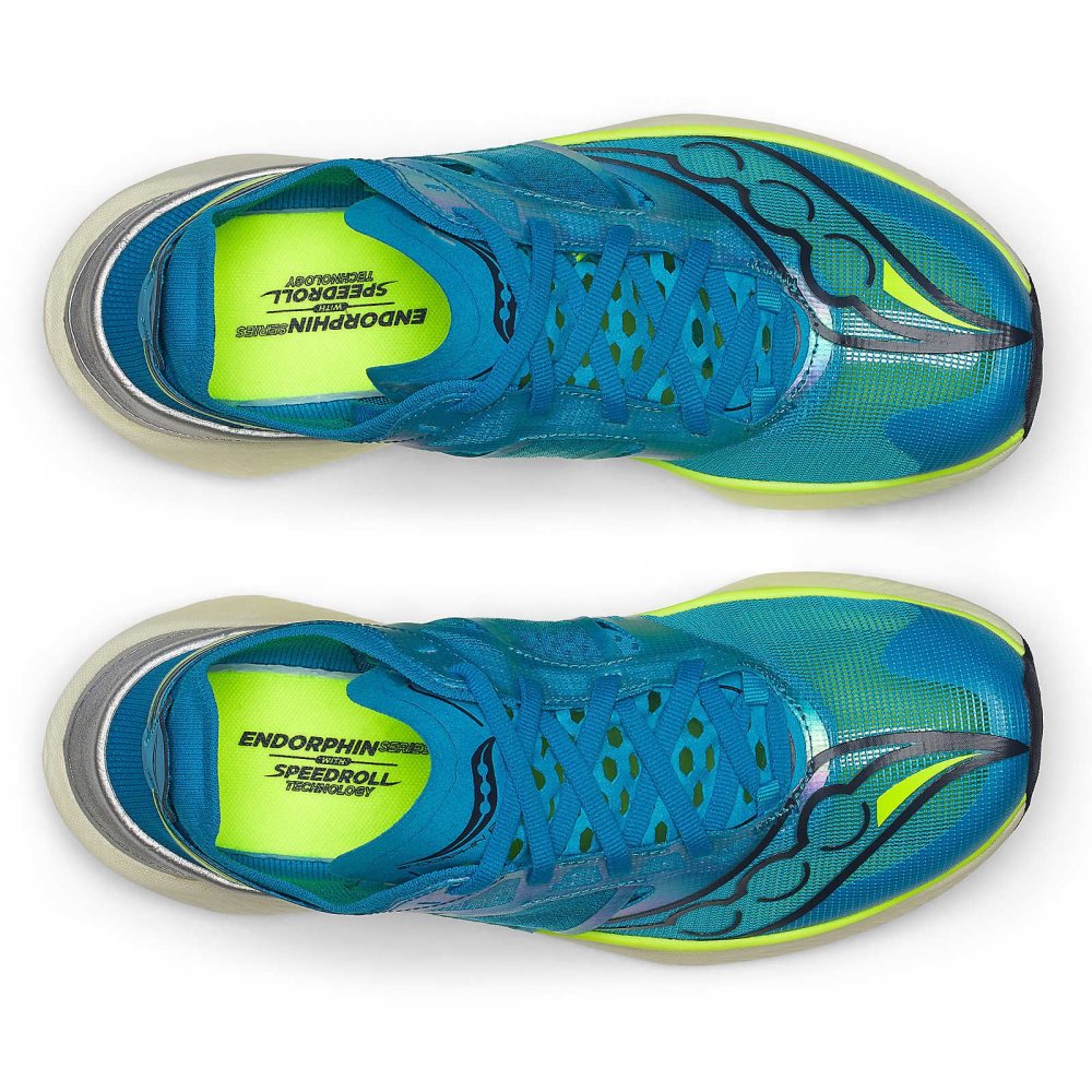 Saucony Endorphin Elite ViZiBlue Citron | 28791-STCL