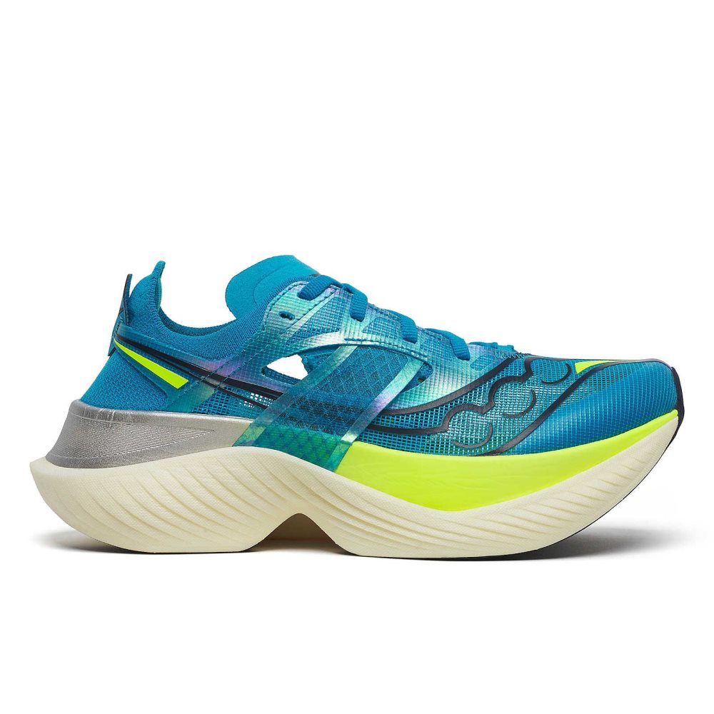 Saucony Endorphin Elite ViZiBlue Citron | 28791-STCL