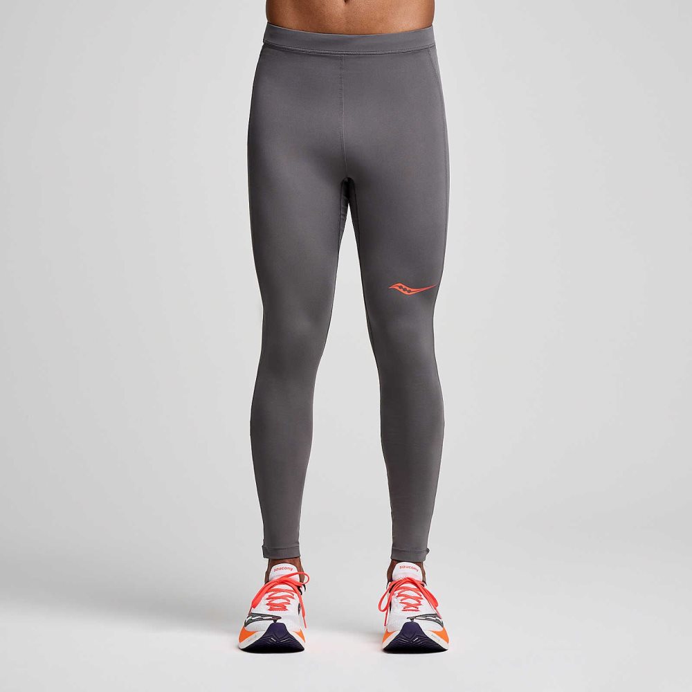 Saucony Endorphin Fortify Tight Szare | 69348-OMHL