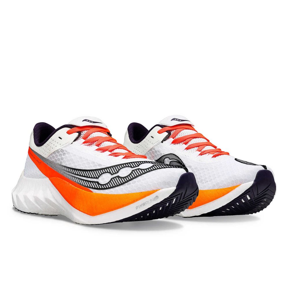 Saucony Endorphin Pro 4 Białe Czarne | 89057-VPAK