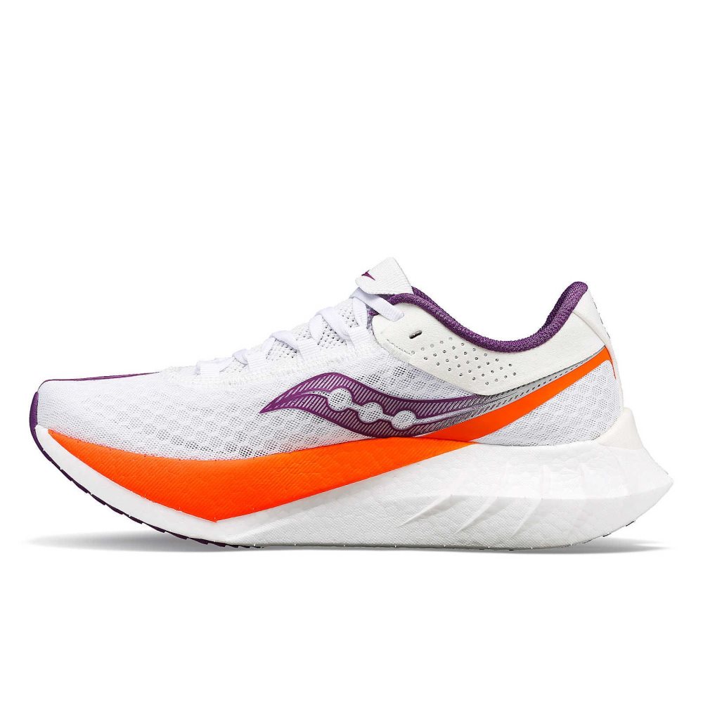 Saucony Endorphin Pro 4 Białe Fioletowe | 73805-ODUS