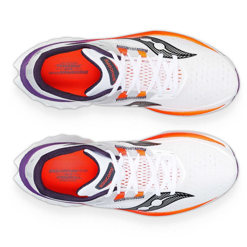 Saucony Endorphin Speed 4 Białe | 39756-VNKT