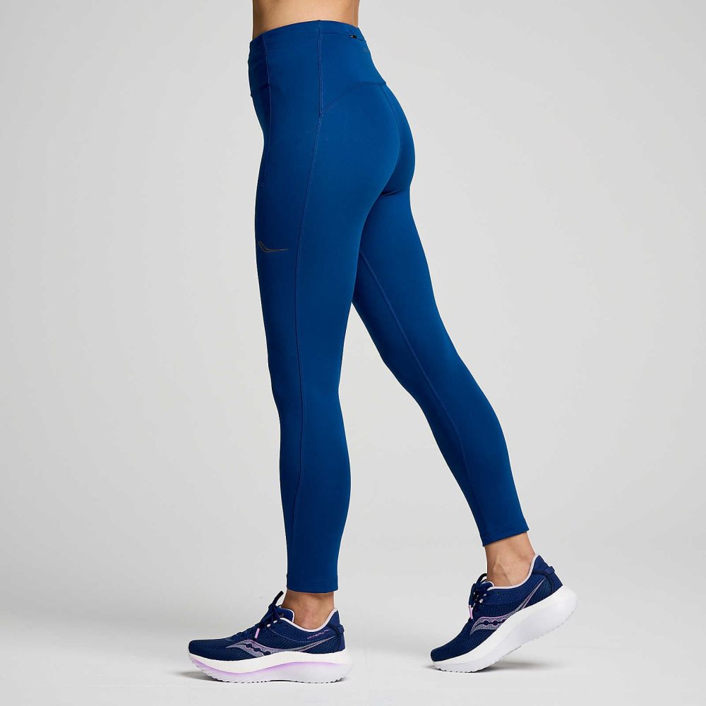 Saucony Fortify Crop Tight Indygo | 10593-ENVD