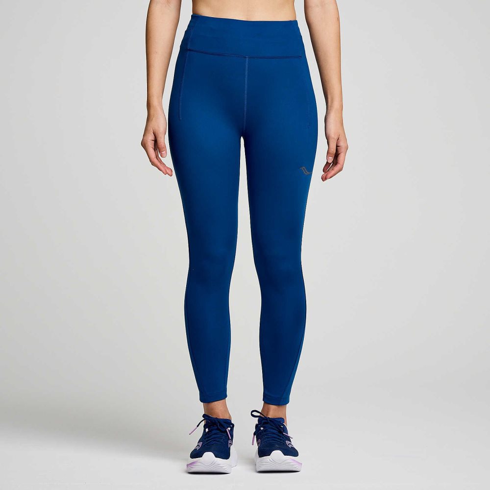 Saucony Fortify Crop Tight Indygo | 10593-ENVD