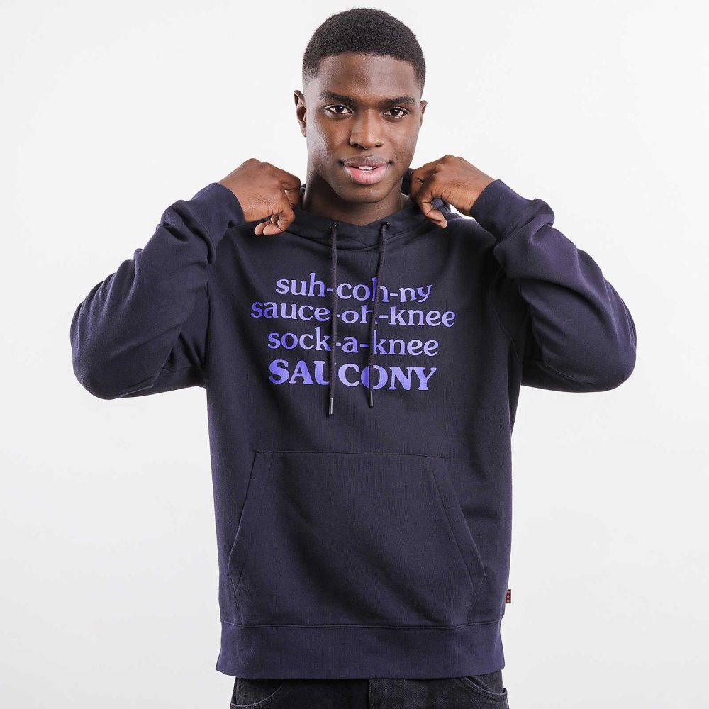 Saucony Frank Cooke Rested Hoodie Czarne | 90582-IAMW