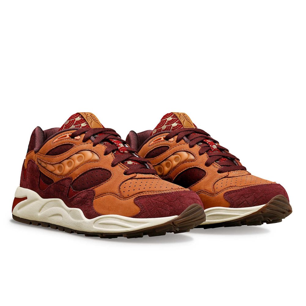 Saucony Grid Shadow 2 Dragon Czerwone | 52841-EUZG