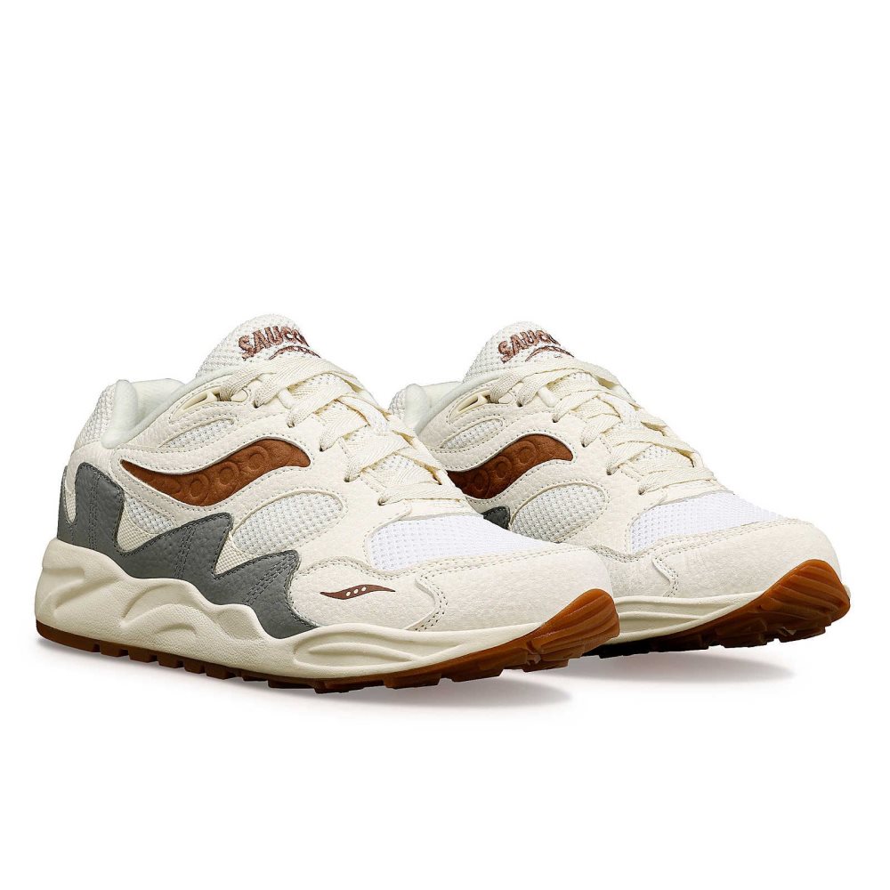 Saucony Grid Shadow 2 Mushroom Brązowe | 16847-KLTF