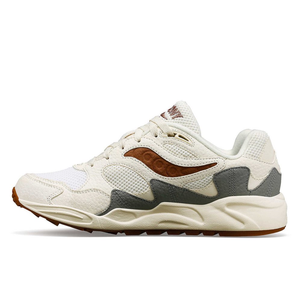 Saucony Grid Shadow 2 Mushroom Brązowe | 16847-KLTF