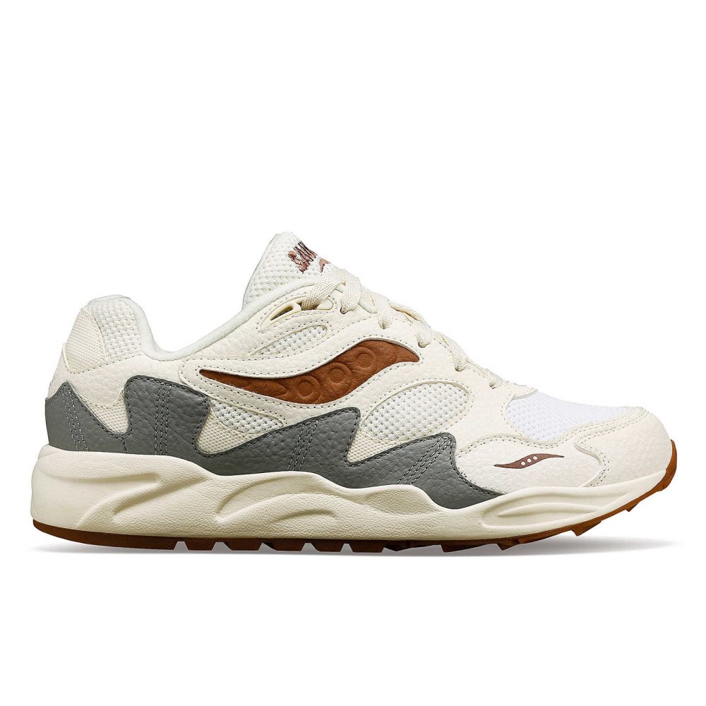 Saucony Grid Shadow 2 Mushroom Brązowe | 16847-KLTF