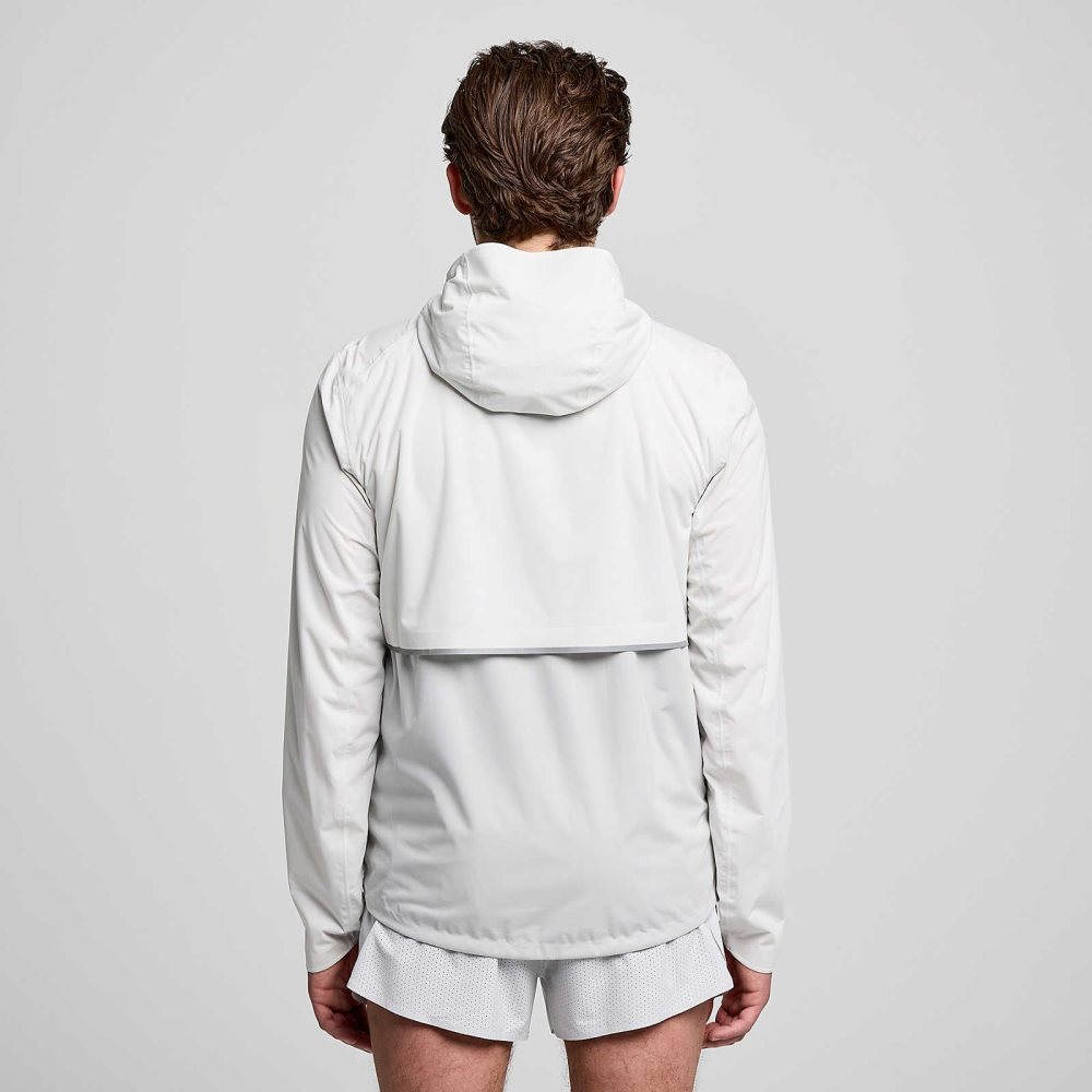 Saucony Hurricane Waterproof Jacket Cloud | 82915-FCKM