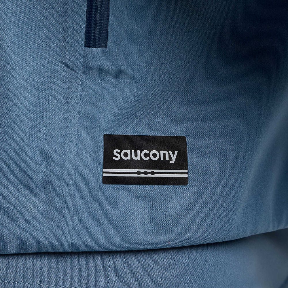 Saucony Hurricane Waterproof Jacket Smog | 76032-EHKQ