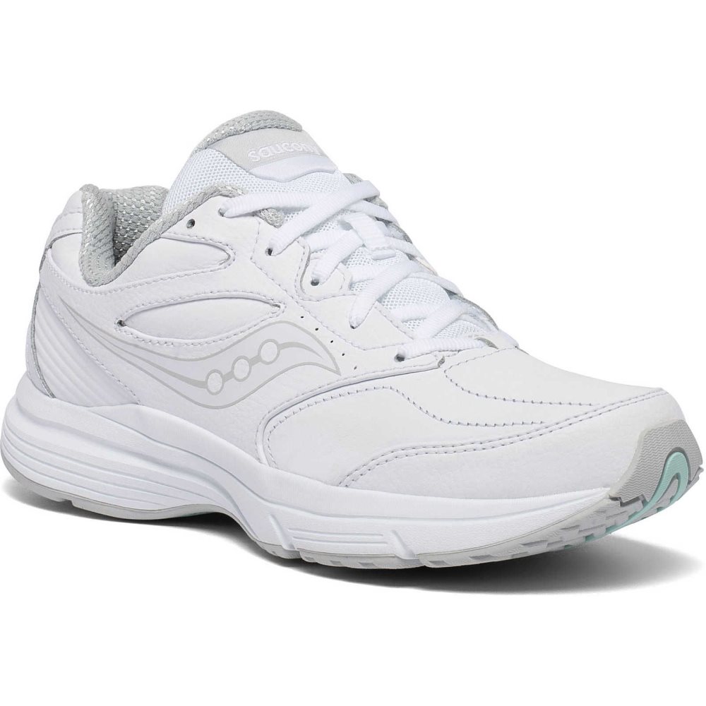 Saucony Integrity Walker 3 Narrow Białe | 58364-HNQK