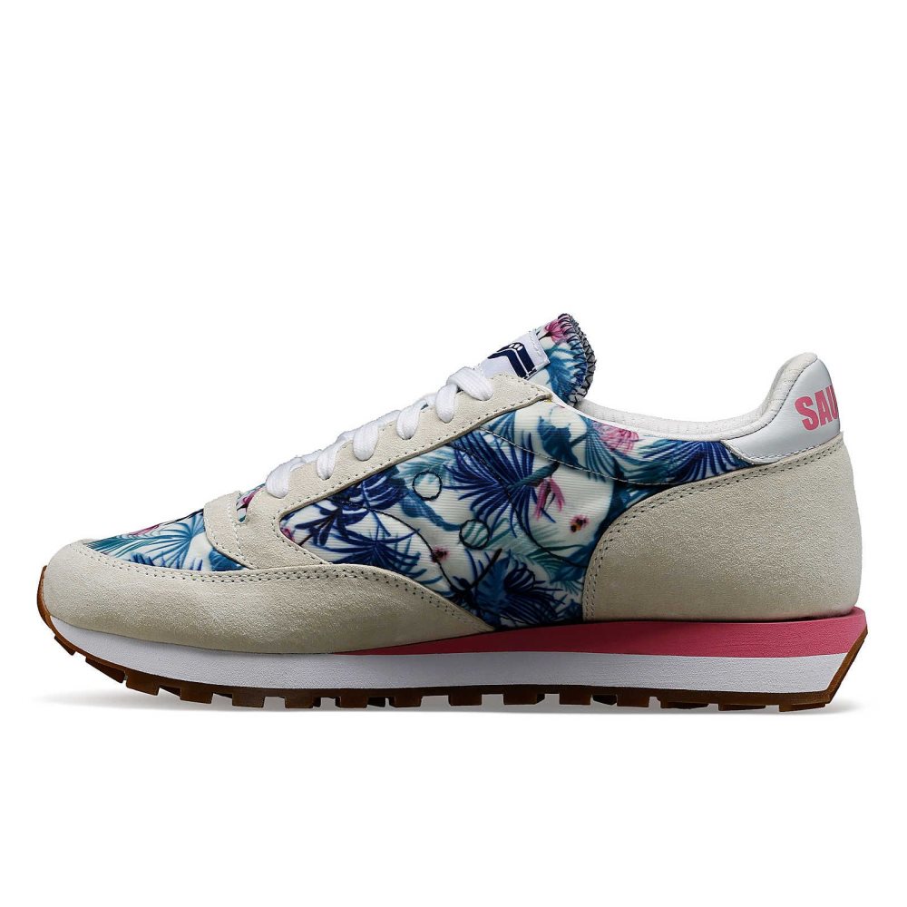 Saucony Jazz 81 Floral Białe | 79852-UOXW