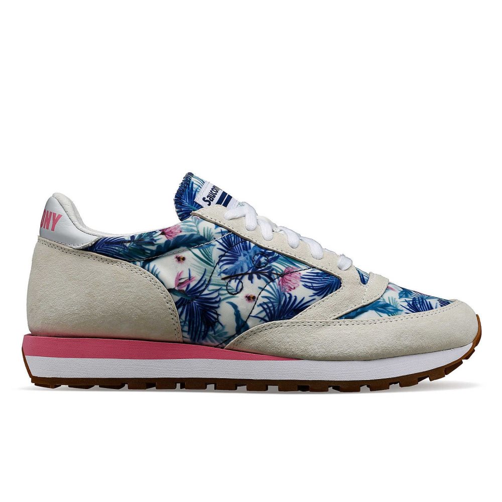 Saucony Jazz 81 Floral Białe | 79852-UOXW