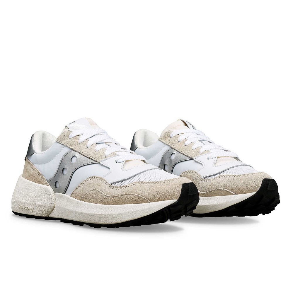 Saucony Jazz NXT Białe Srebrne | 63142-LRUE