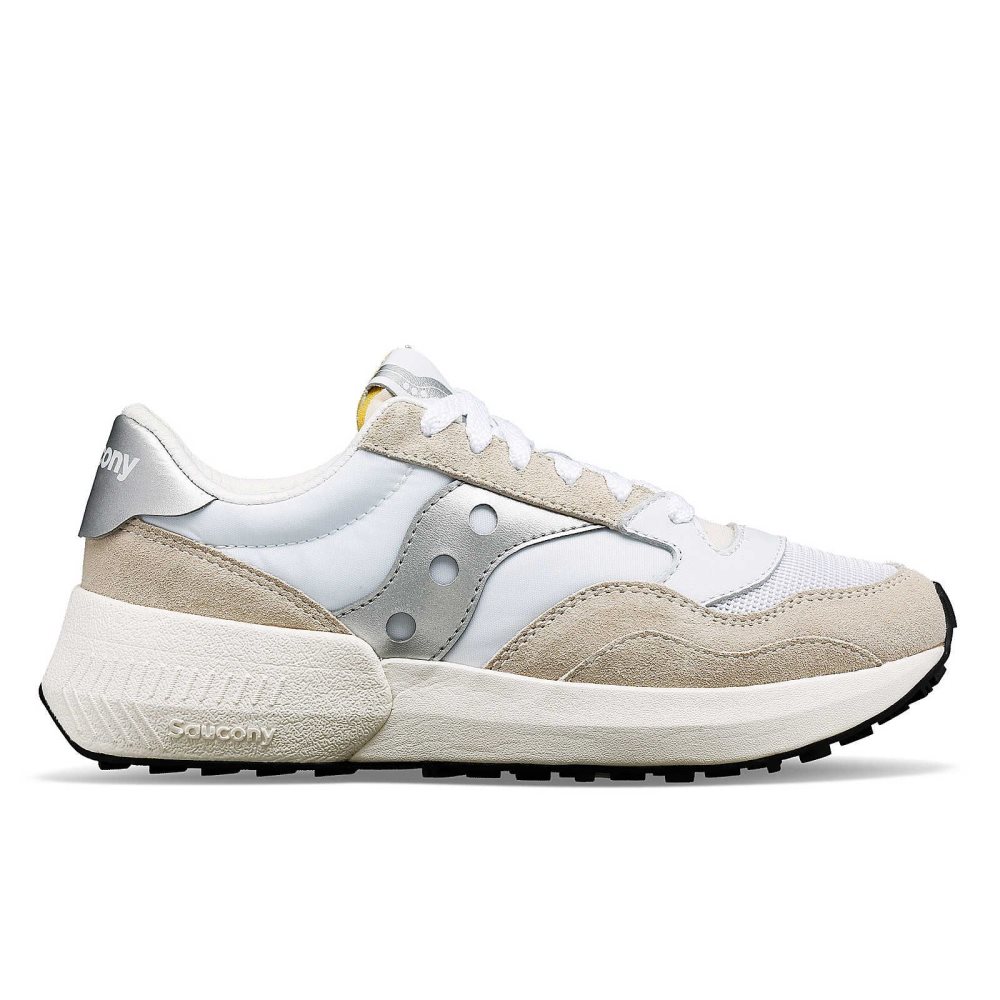 Saucony Jazz NXT Białe Srebrne | 63142-LRUE